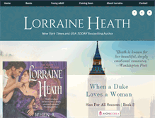 Tablet Screenshot of lorraineheath.com